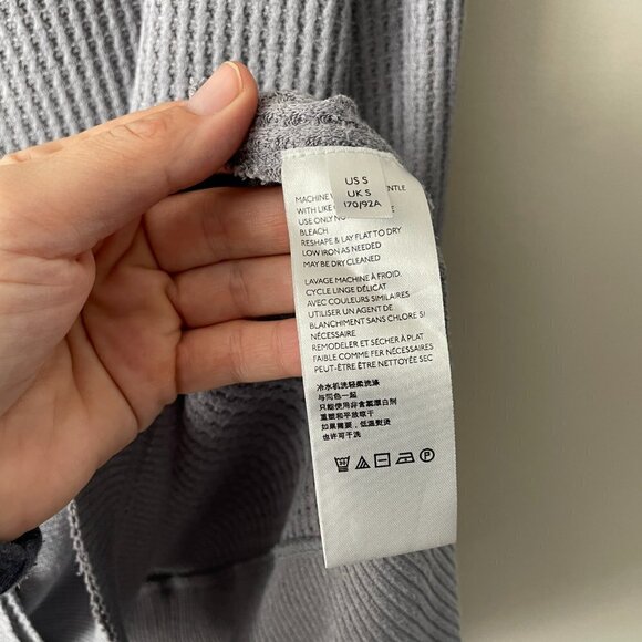 Free People North Short Thermal Tunic Shirt Long Sleeve Pullover Purple Small - Picture 6 of 7